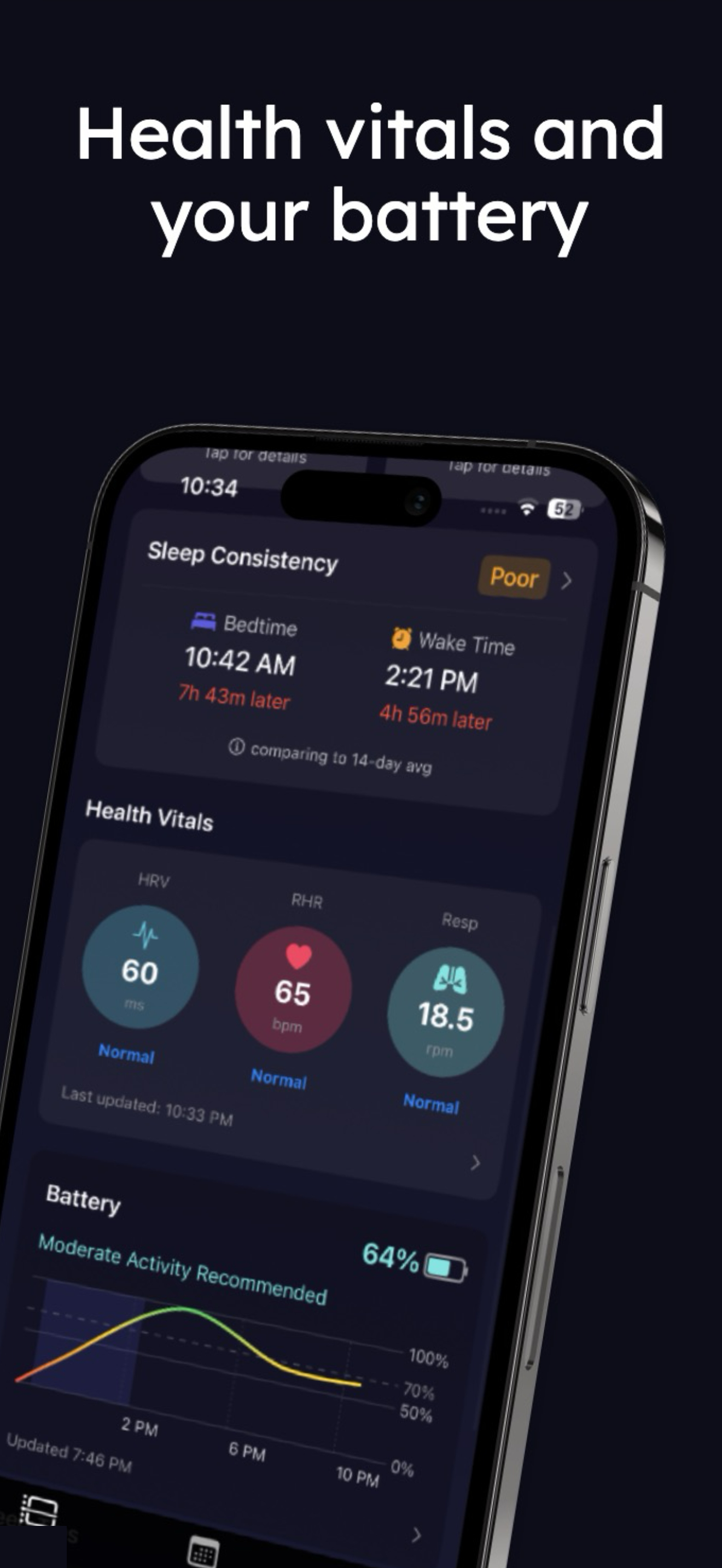 Sleep Stats App Screenshot 2